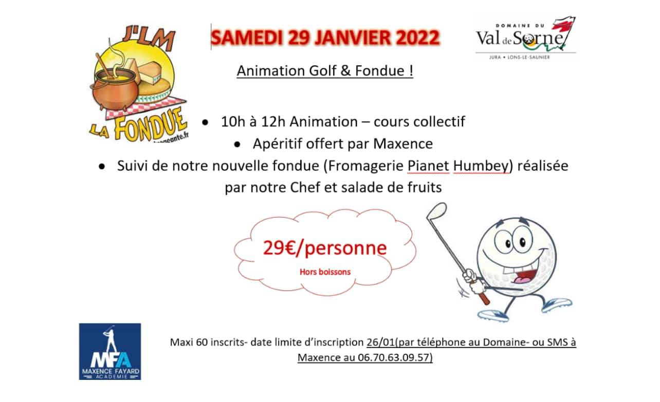 Animation Golf &amp; Fondue !