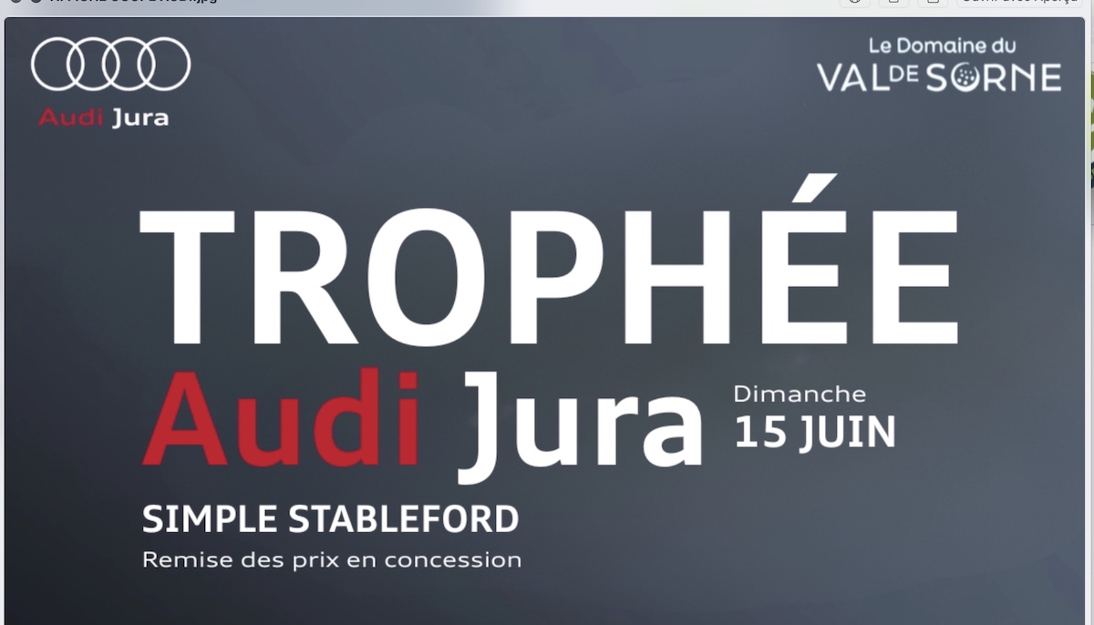 Trophée AUDI Dimanche 15 Juin (Stableford comptant pour l'index)