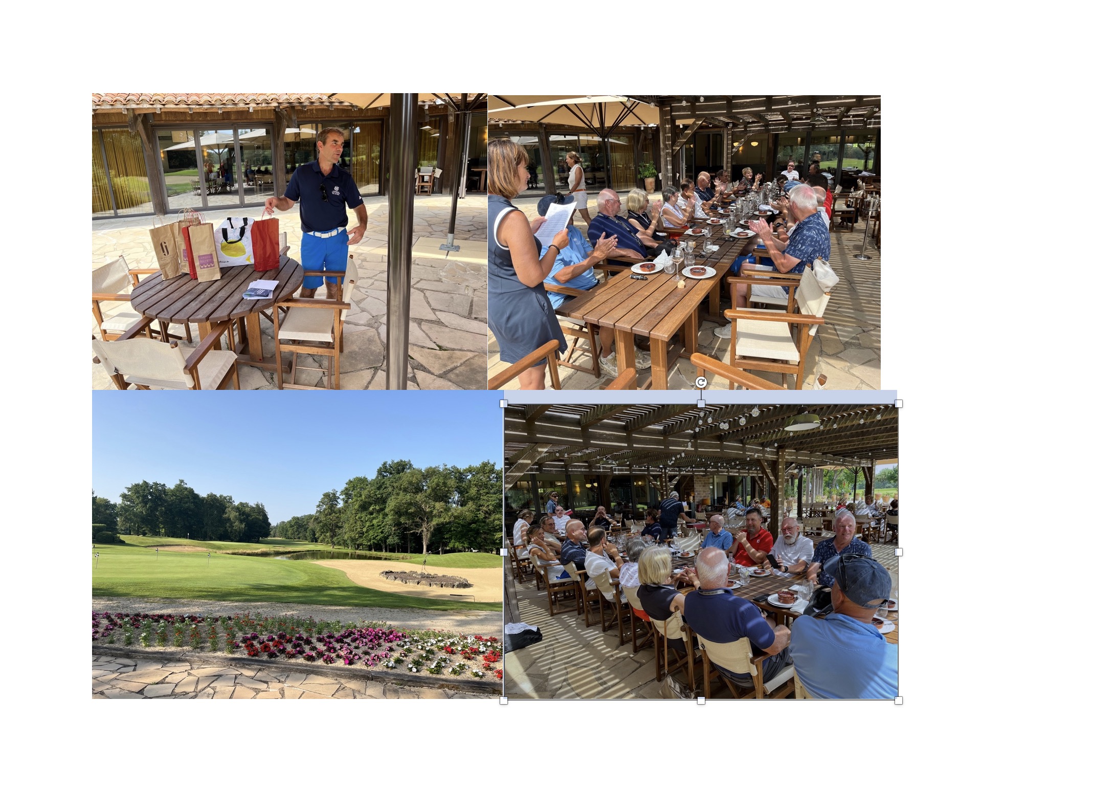 Succès pour la sortie extérieure au golf de la Bresse