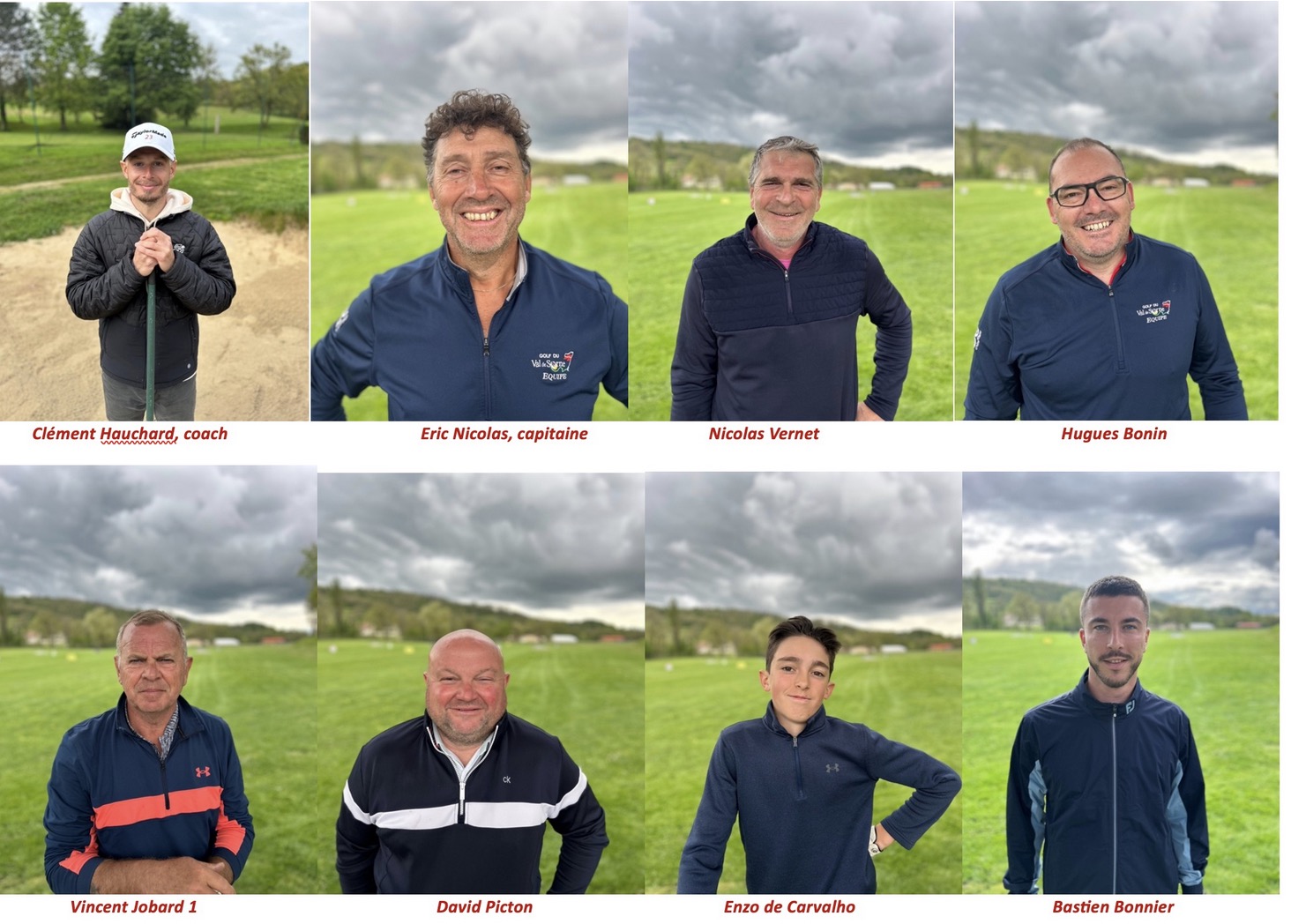 l'équipe masculine seniors du golf du val de sorne jura Franche Comté