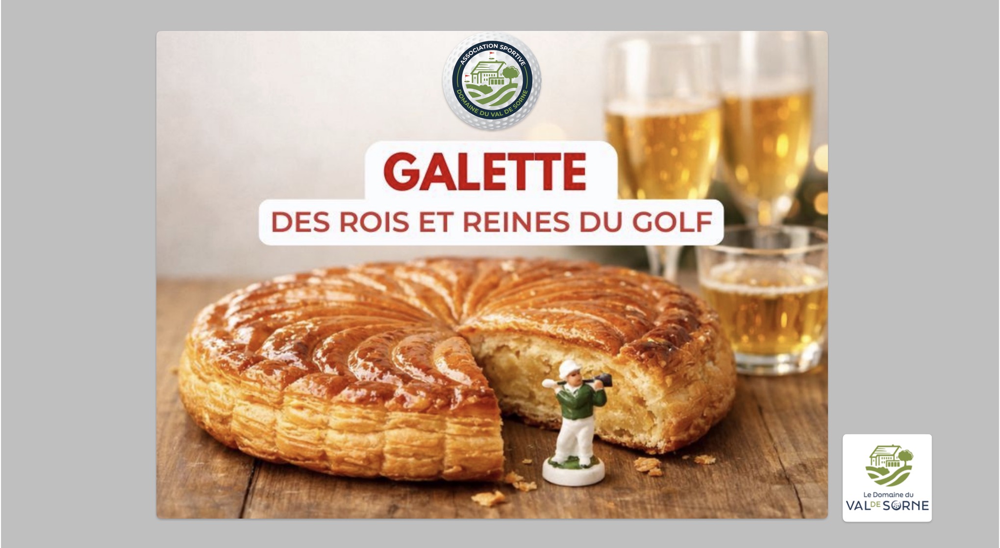 Traditionnelle galette des rois au Golf du Val de Sorne